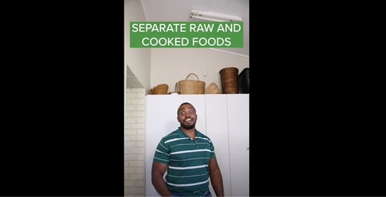 Food safety: Separate raw and cooked foods video thumbnail