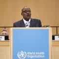 Pagwesese David Parirenyatwa of Zimbabwe speaking at the plenary.
