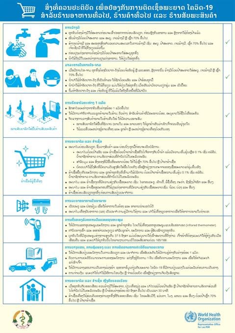 ສຳລັບຮ້ານອາຫານທົ່ວໄປ, ຮ້ານຄ້າທົ່ວໄປ ແລະ ຮ້ານສັບພະສິນຄ້າ